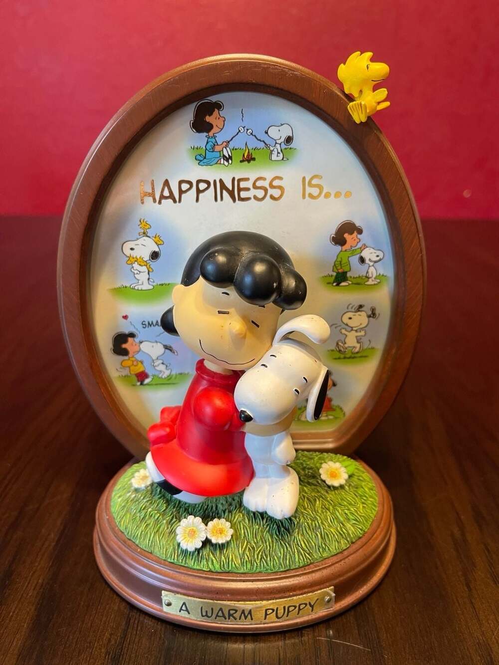 Danbury Mint Peanuts 'Happiness Is A Warm Puppy' Figurine Featuring Lucy and Sno
